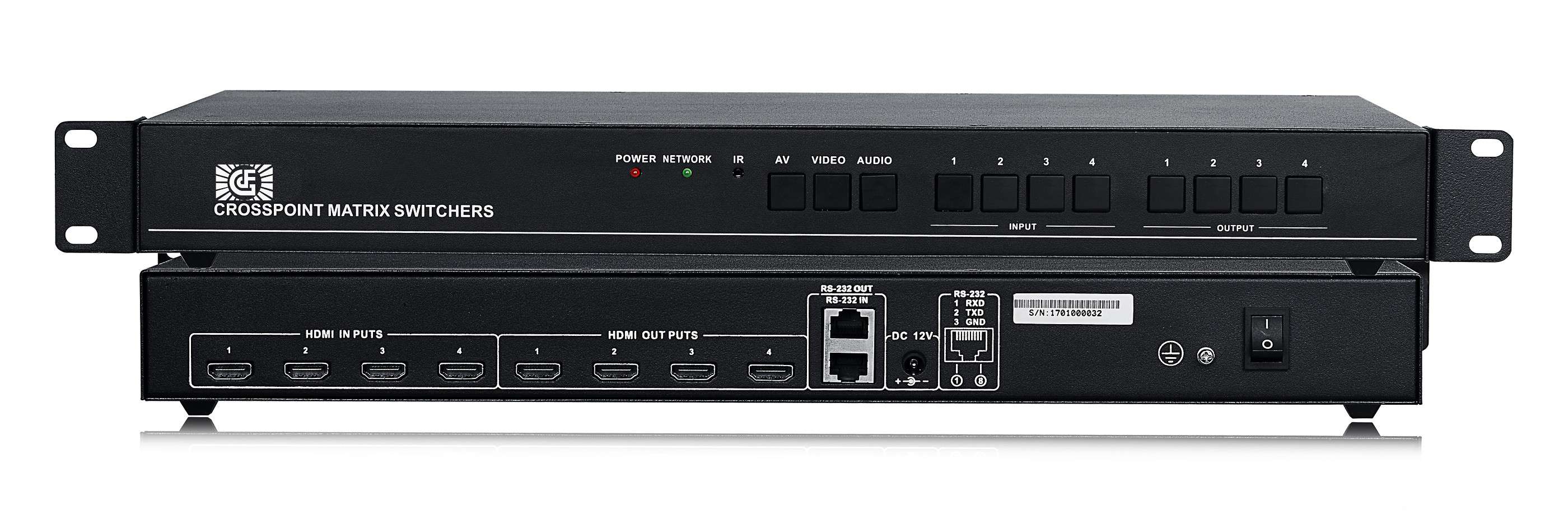 HDMI4進(jìn)4出高清矩陣