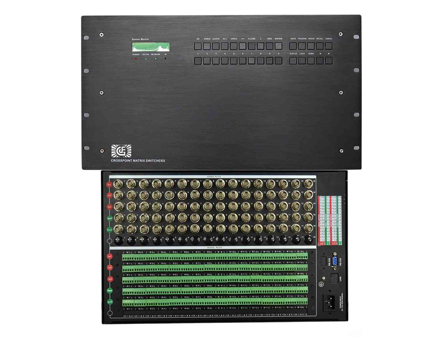 AV48進32出音視頻矩陣切換器