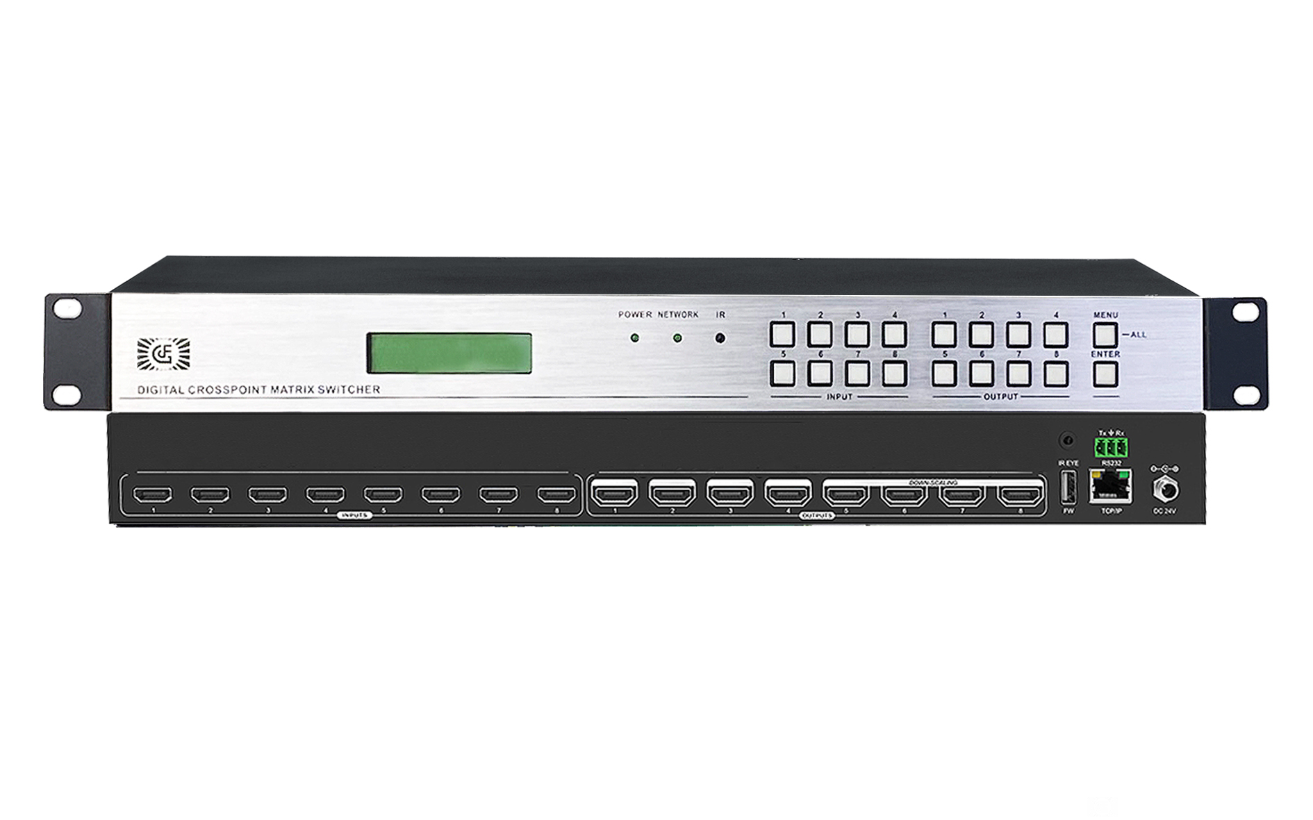 HDMI2.0 4K60HZ8路無縫音視頻矩陣切換器