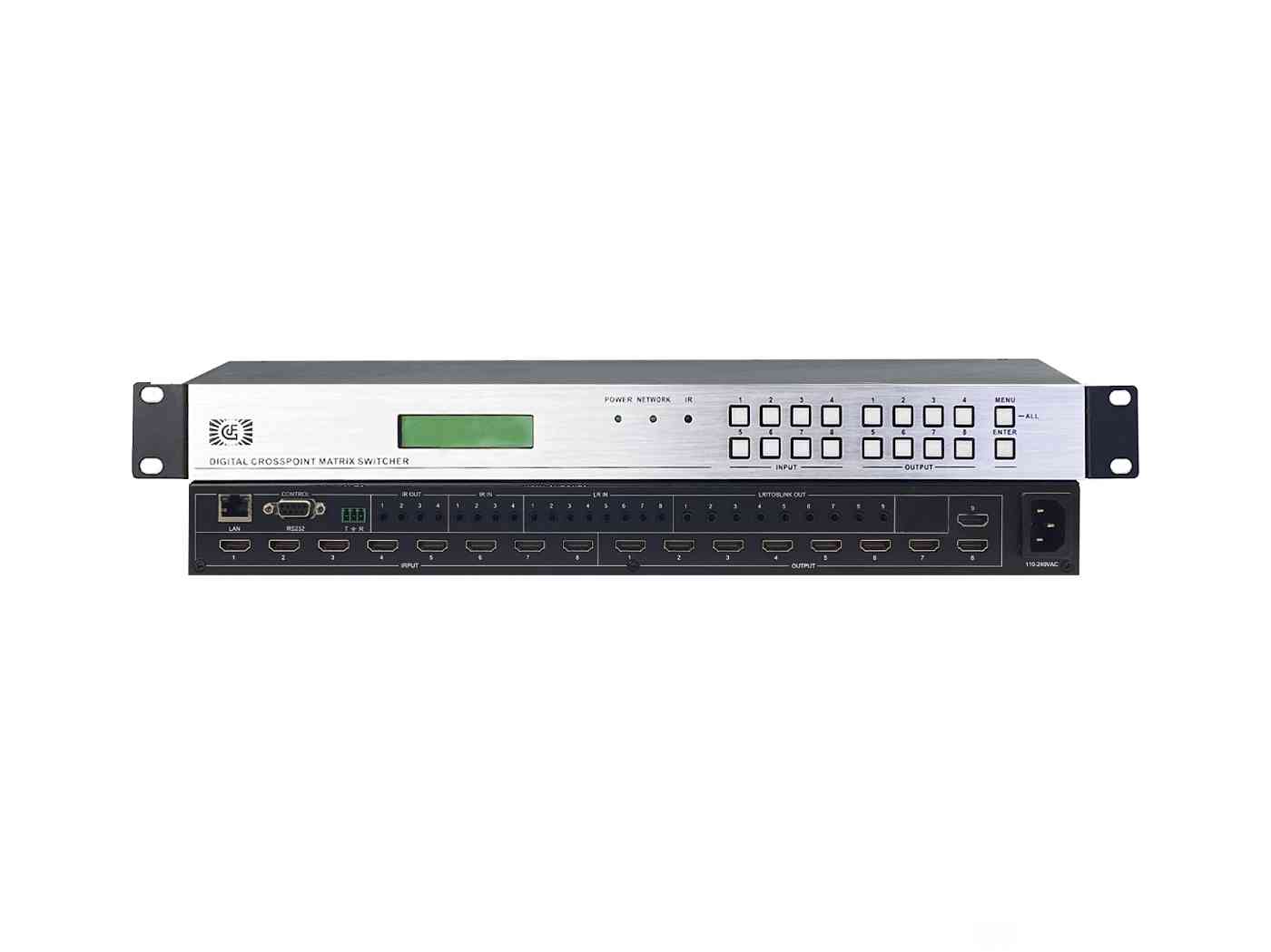4K60HZ高清HDMI2.0 8進(jìn)9出矩陣3D矩陣