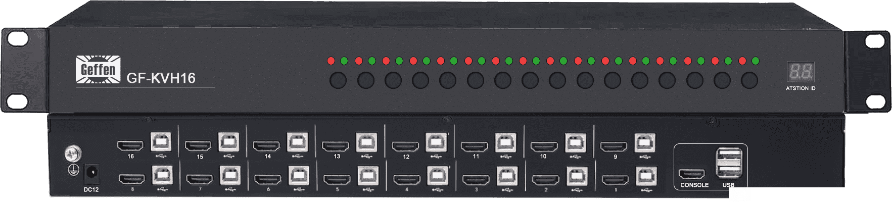 16進(jìn)1出機架式HDMI/KVM切換系統(tǒng)